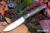 Bark River Knives: Little Creek II - CPM MagnaCut - Green Canvas Micarta - Mosaic Pins