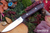 Bark River Knives: Little Creek II - CPM MagnaCut - Red & Black Suretouch - Matte - Black Spacer