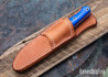 Bark River Knives: Gunny Sidekick - CPM MagnaCut - Black & Green Linen Micarta - Orange Liners - Brass Pins