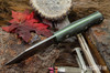 Bark River Knives: Gunny Sidekick - CPM MagnaCut - Green & Black Suretouch - Matte - Toxic Green Liners