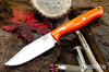 Bark River Knives: Gunny Sidekick - CPM MagnaCut - Blaze Orange G-10 - Mosaic Pins