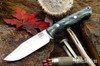 Bark River Knives: Gunny Sidekick - CPM MagnaCut - Blue & Tan Maple Burl