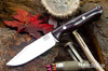 Bark River Knives: Gunny Sidekick - CPM MagnaCut - Burgundy Canvas Micarta