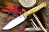 Bark River Knives: Gunny Sidekick - CPM MagnaCut - Natural Canvas Micarta