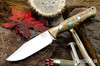 Bark River Knives: Gunny Sidekick - CPM MagnaCut - Red Cholla Cactus with Turquoise #2