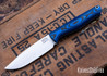 Bark River Knives: Gunny Sidekick - CPM MagnaCut - Blue & Black Suretouch - Matte - Blue Liners - Black Pins
