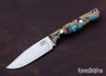 Bark River Knives: Gunny Sidekick - CPM MagnaCut - Gunmetal Cholla Cactus with Turquoise #1 