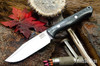 Bark River Knives: Gunny Sidekick - CPM MagnaCut - Black Carbon Fiber - Blue Liners