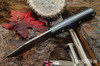 Bark River Knives: Gunny Sidekick - CPM MagnaCut - Black Carbon Fiber - Purple Spacer-  White & Purple Liners #2