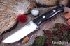 Bark River Knives: Bravo 1 LT - CPM 3V - Black Canvas Micarta