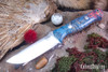 Bark River Knives: Bravo 1 LT - CPM 3V - Blue & Red Maple Burl