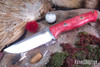 Bark River Knives: Bravo 1 LT - CPM 3V - Red Tigertail Maple Burl - Mosaic Pins #5