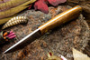 Bark River Knives: Iron River MagnaCut - American Walnut - Orange Liners - Brass Pins