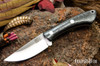 Bark River Knives: Iron River MagnaCut - Black Carbon Fiber - Sea Blue Liners