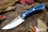 Bark River Knives: Iron River MagnaCut - Blue & Black G-10