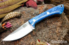 Bark River Knives: Iron River MagnaCut - Blue Camel Bone