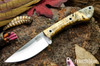 Bark River Knives: Iron River MagnaCut - California Buckeye Burl - Hollow Pins