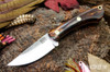 Bark River Knives: Iron River MagnaCut - Desert Ironwood - Orange Liners - Brass Pins #2