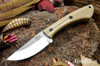 Bark River Knives: Iron River MagnaCut - Desert Tan G-10 - Thick Black Liners & Pins