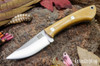 Bark River Knives: Iron River MagnaCut - Natural Canvas Micarta