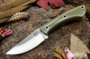 Bark River Knives: Iron River MagnaCut - Ranger Green G-10 - Cherry Red Liners - Hollow Pins