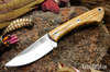 Bark River Knives: Iron River MagnaCut - Zebrawood - Forest Green Liners - Mosaic Pins