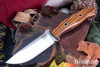 Bark River Knives: Bravo 1 - CPM 3V - Desert Ironwood - Black Liners - Hollow Brass Pins