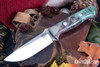 Bark River Knives: Bravo 1 - CPM 3V - Green & Gray Maple Burl - White Liner