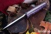 Bark River Knives: Bravo 1 - CPM 3V - Purple Maple Burl - White Liner