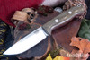 Bark River Knives: Bravo 1 - CPM 3V - Rampless - Green Canvas Micarta - Red Liners