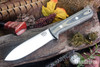 Bark River Knives: Kephart 4 - CPM 3V - Black & Green Linen Micarta - Matte