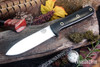 Bark River Knives: Kephart 4 - CPM 3V - Black Canvas Micarta - Hollow Brass Pins