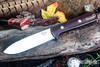 Bark River Knives: Kephart 4 - CPM 3V - Burgundy Canvas Micarta - Black Liners