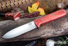 Bark River Knives: Kephart 4 - CPM 3V - Firedog Canvas Micarta - Red Liners - Mosaic Pins