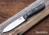 Bark River Knives: Kephart 4 - CPM 3V - Green & Black Suretouch - Matte - Black Liners - Mosaic Pins