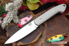 Bark River Knives: Bird & Trout - CPM 154 - Battleship Gray G-10 - Black Liners - Mosaic Pins