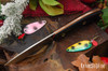Bark River Knives: Bird & Trout - CPM 154 - Black Canvas Micarta - Orange Liners - Hollow Brass Pins