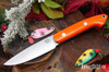 Bark River Knives: Bird & Trout - CPM 154 - Blaze Orange G-10 - Black Liners