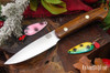 Bark River Knives: Bird & Trout - CPM 154 - Desert Ironwood - Red Liners - Brass Pins #1