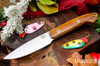 Bark River Knives: Bird & Trout - CPM 154 - Desert Ironwood - Toxic Green Liners - Mosaic Pins #2