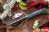 Bark River Knives: Bird & Trout - CPM 154 - Ghost Green Jade G-10 - Blue Liners