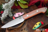 Bark River Knives: Bird & Trout - CPM 154 - Ghost Green Jade G-10 - Orange Liners