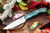 Bark River Knives: Bird & Trout - CPM 154 - Teal Maple Burl #2