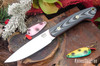 Bark River Knives: Bird & Trout - CPM 154 - Midnite Tiger G-10 - Orange Liners - Mosaic Pins