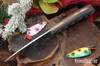 Bark River Knives: Bird & Trout - CPM 154 - Midnite Tiger G-10 - Orange Liners - Mosaic Pins