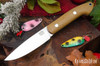 Bark River Knives: Bird & Trout - CPM 154 - Natural Canvas Micarta