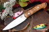 Bark River Knives: Bird & Trout - CPM 154 - Thuya Burl - Black Liners - Mosaic Pins