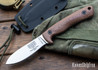 ESEE Knives: AGK Ashley Game Knife - Textured Brown Micarta - CPM-S35VN