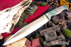 Bark River Knives: Pig Sticker - CPM-154 - Rampless - Green Tigertail Maple Burl - Swedge