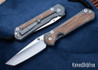 Chris Reeve Knives: Large Sebenza 31 - Natural Canvas Micarta Inlay - CPM-MagnaCut - Tanto